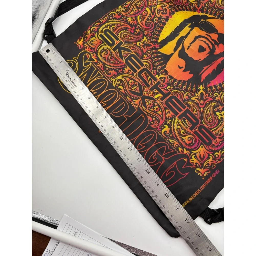 Skechers Snoop Dogg Drawstring Cinch Backpack Paisley Graphic Streetwear Bag